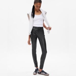 GAP Mid Rise Vegan Leather True Skinny Pants